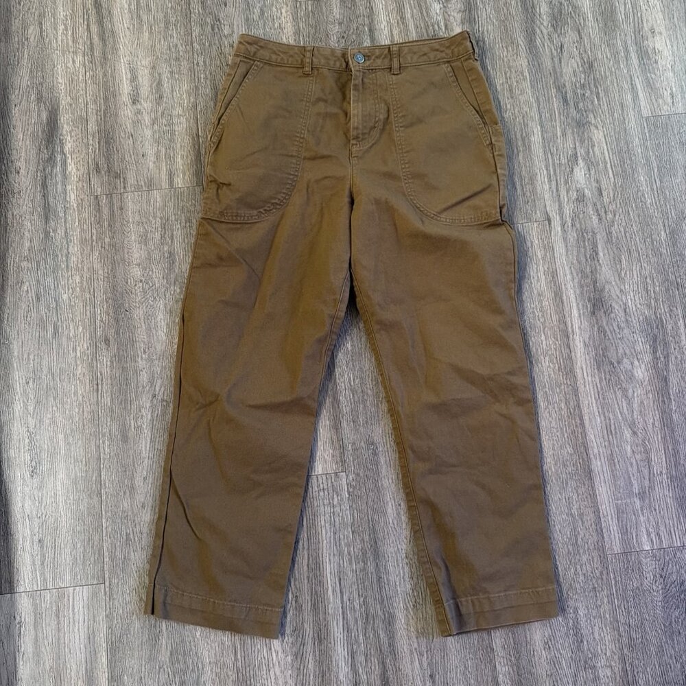 Patagonia Coriander Brown Slim All Seasons Hemp Organic Cotton Pants Womens 8